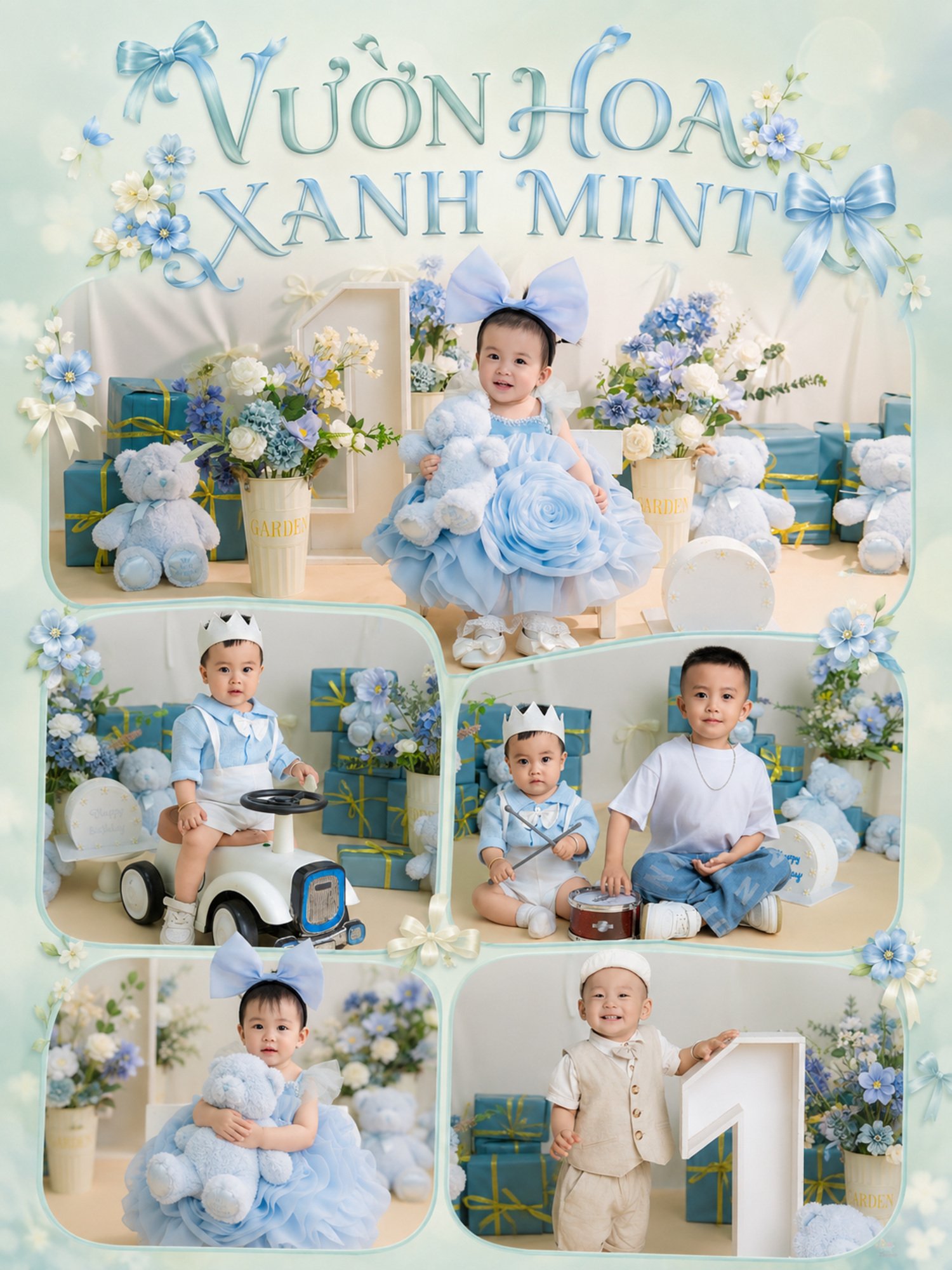 VƯỜN HOA XANH MINT