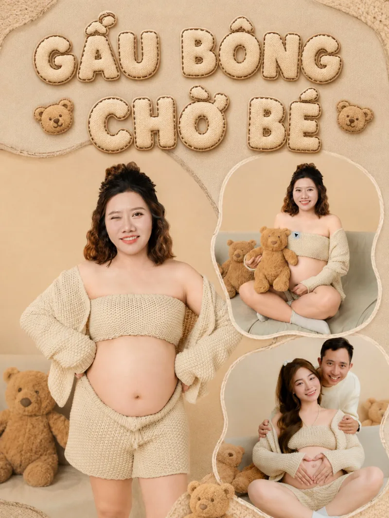 GẤU BÔNG CHỜ BÉ