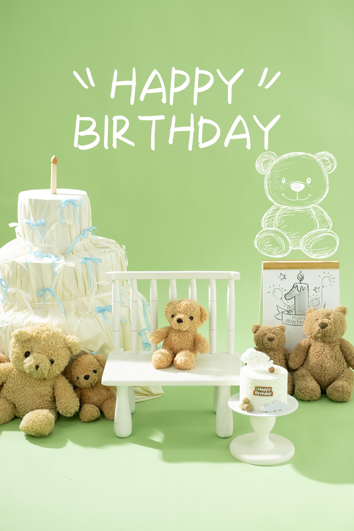 GREENY BIRTHDAY CAKE